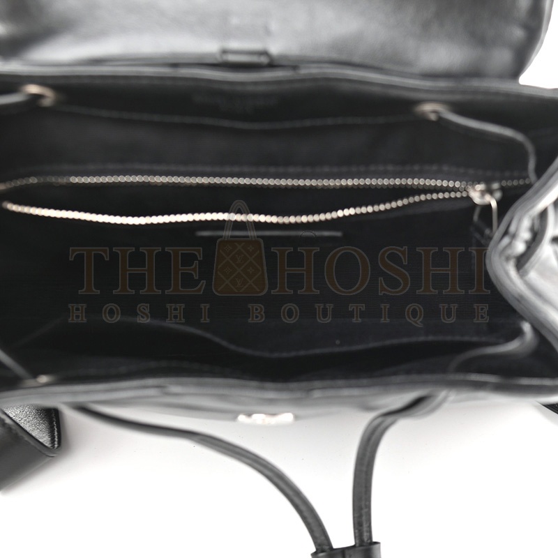 Y51 LOULOU SMALL BACKPACK BLACK IN QUILTED LEATHER 516272909633 (26*22*11cm) Master Quality